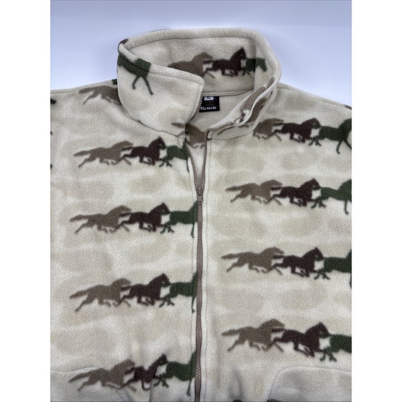Polartec Other - Vintage 90's Polar Tec Outdoor Fleece Galloping Horses XL